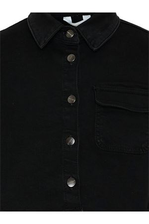 black denim jacket PALM ANGELS KIDS | PGGE007S26FAB001110